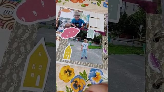 Альбомчик для фото своими руками в детский сад, из тетради на кольцах. смотреть онлайн