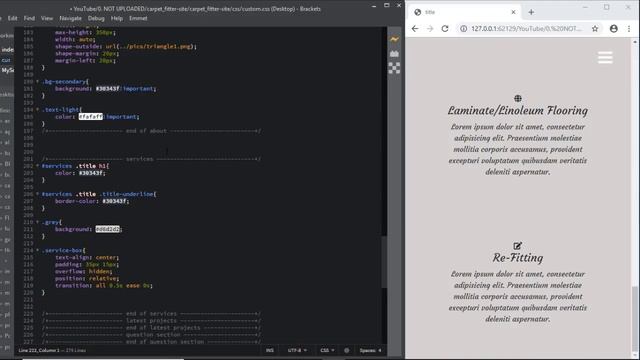 bootstrap 4 how to complete site carpet fitter services section html css uiux cards смотреть онлайн
