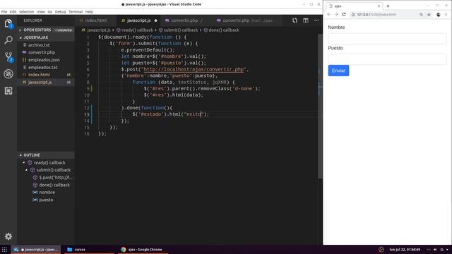 10.- Ajax con Jquery? de 0 a 100 [ done, fail y always ] смотреть онлайн