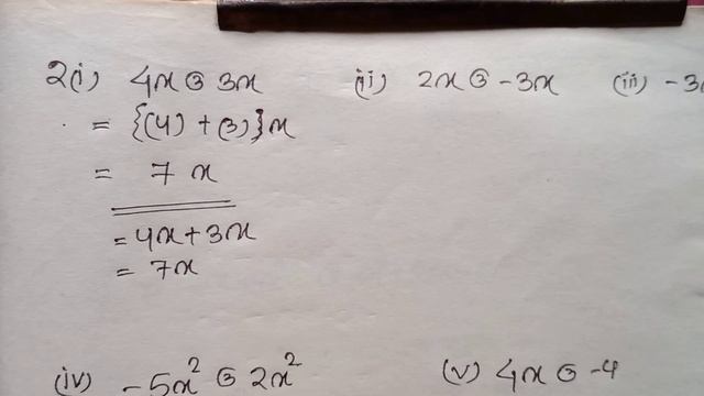 Class 8, Polynomial, Exercise - 3(a) смотреть онлайн
