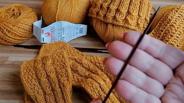 ВЯЗАНИЕ? "Мед, Янтарь и Куркума" - Будущий Комплект из Шикарной Пряжи от MONDIAL #вязание смотреть онлайн