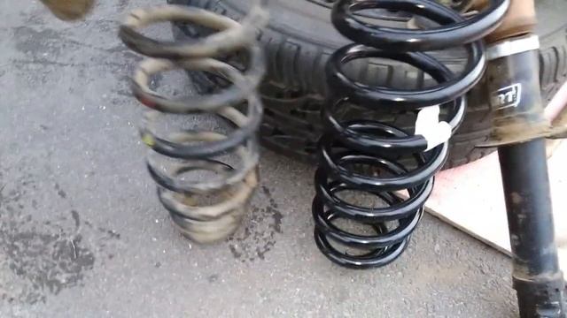 Замена  пружин передней подвески Хендай Соната 2004