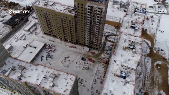 ЖК «Город на Реке Тушино-2018» — аэросъемка МСКГуру. Январь 2017. смотреть онлайн
