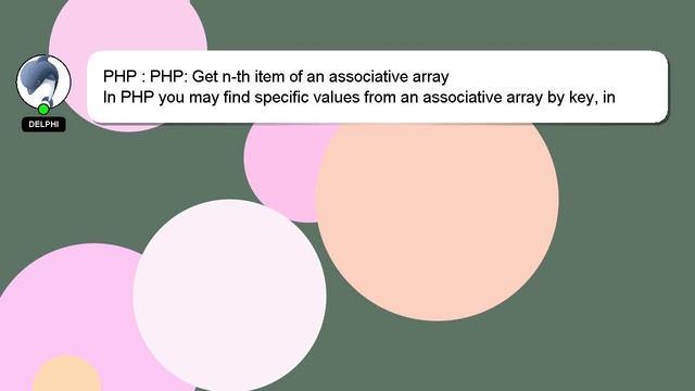 PHP : PHP: Get n-th item of an associative array смотреть онлайн