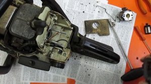 Проблема с валом управления воздушной заслонки. Бензопила штиль ms180