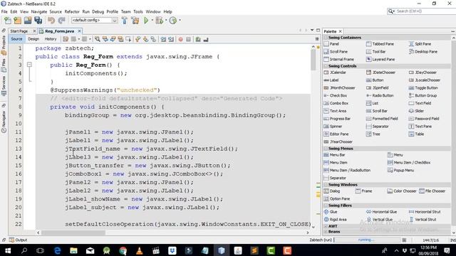 java swing netbeans tutorial 09 Simple ComboBox смотреть онлайн