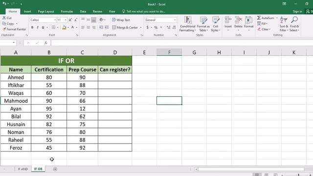 Excel IF AND OR formula | Microsoft Excel Tutorial | Beginners Academy Online смотреть онлайн