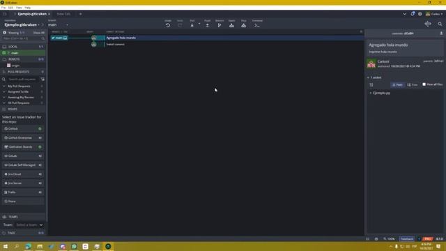 Tutorial de GitKraken - Commit, Push y Pull смотреть онлайн