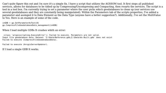 GIS: Setting Script Tool Parameters Using Python and ArcGIS 9.3.1? смотреть онлайн