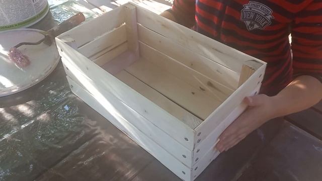 Декоративный ящик из фруктового своими руками. смотреть онлайн