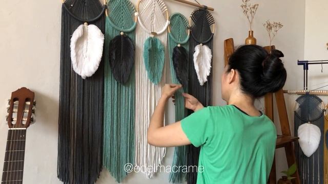 How to Tidy up Finishing and Take Photos of Macrame Wall Hanging смотреть онлайн