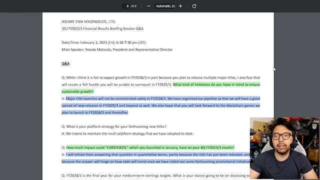 Square Enix Confirm Forspoken Sales Flopped & Commit To NFT Games смотреть онлайн