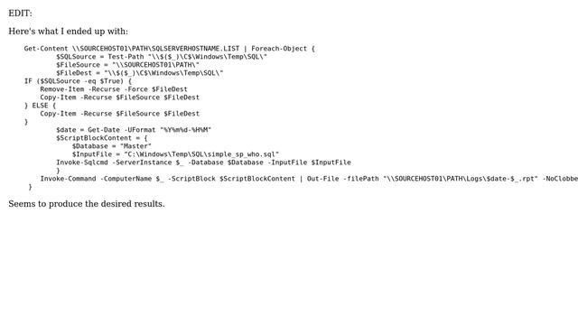 DevOps & SysAdmins: Invoke-Sqlcmd -InputFile "\UNCPath" Access is denied? смотреть онлайн