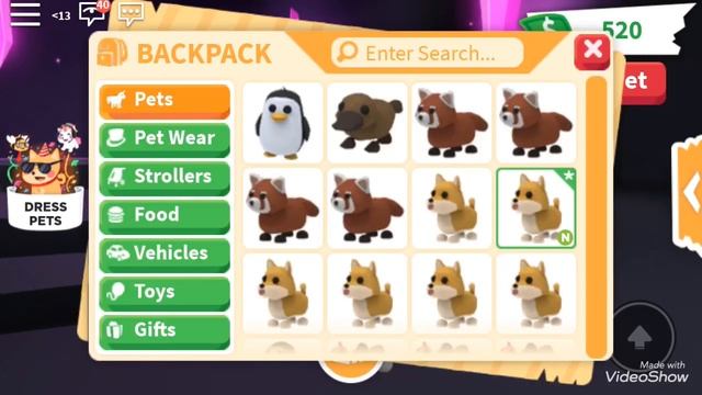 Все мои неон питомцы! В Adopt Me/Roblox смотреть онлайн