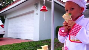 GIANT ICE CREAM & COLORED CANDY CHALLENGE Family Fun Kids Pretend Play Food