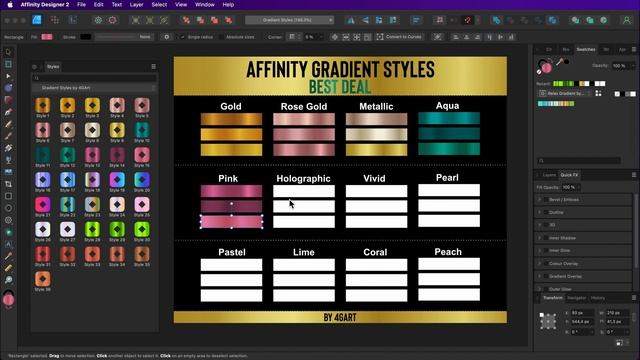 How to import styles in Affinity Designer смотреть онлайн