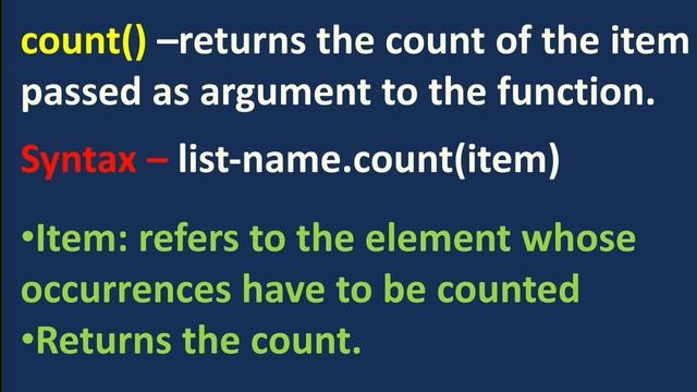 List Functions | len() , index(), min() , max() , sum() смотреть онлайн
