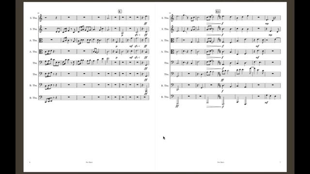(Cover) Pentatonix- Run to You for Trombone SSAATTBB смотреть онлайн
