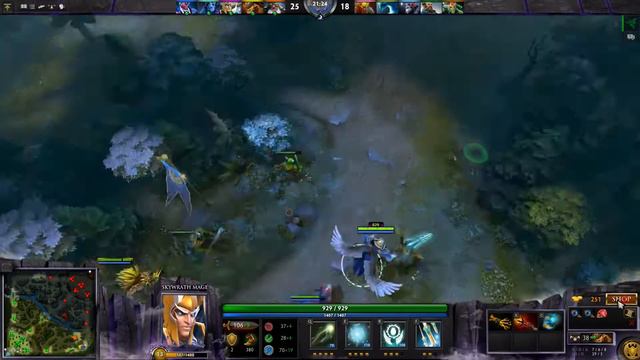 Dota 2 Skywrath mage Ranked Gameplay Solo Top смотреть онлайн