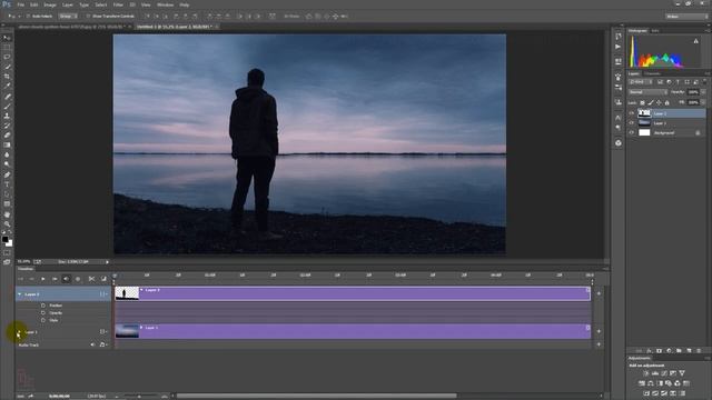 Animate a still Photo in Adobe Photoshop cc using Photoshop Timeline Animation Tutorial Ganesh fx смотреть онлайн