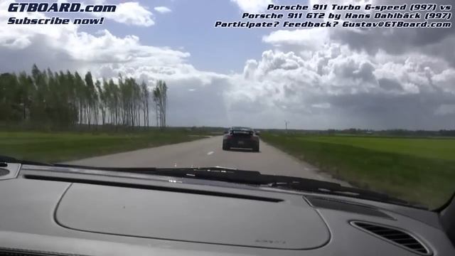 HD: 997 GT2 "HD" vs Porsche 911 Turbo (997) 6-speed Race 1 Cam 2: GTBOARD.com смотреть онлайн