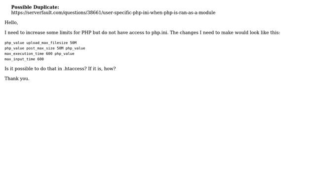 DevOps & SysAdmins: PHP settings from php.ini in .htaccess file - possible? (2 Solutions!!) смотреть онлайн