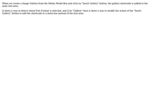 Wordpress: How to insert Gallery shortcode to a meta box? смотреть онлайн