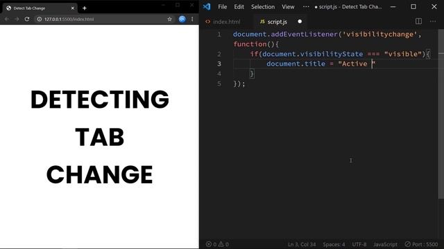 How To Detect When User Changes Tab With Javascript смотреть онлайн