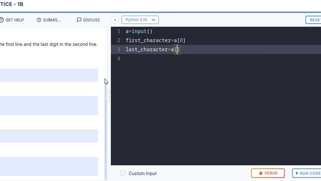 First & last character (coding practice - 1B) ccbp4# смотреть онлайн