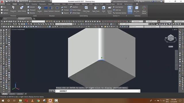 AutoCAD 3D Modeling - Tutorial for Beginners Urdu Hindi Part 38| AutoCad Online Course смотреть онлайн
