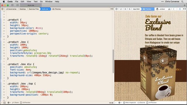 CSS 3d box part 3 смотреть онлайн