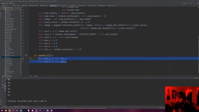 Pygame Tutorial (Basics) Galaga Style Game Part 18 - Floating Point Velocity and Scaling Planets смотреть онлайн