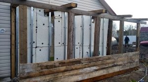 Каркасная пристройка к  дому своими руками#6 (собираем стены)