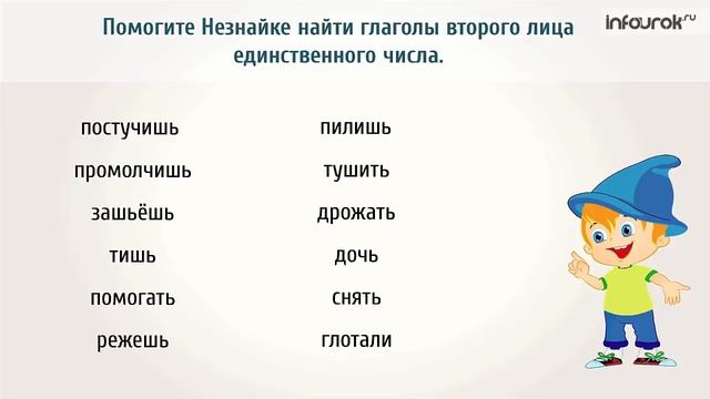 2 е лицо глаголов настоящего и будущего времени смотреть онлайн