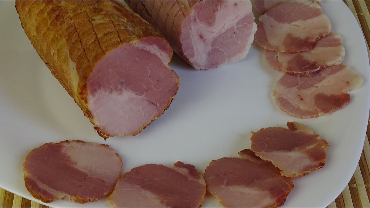 Как сделать карбонад варёно-копчёный || Проверенный рецепт || Как коптить мясо в домашних условиях смотреть онлайн