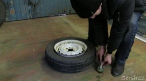 Монтаж колеса взрывом | Бюджетный шиномонтаж