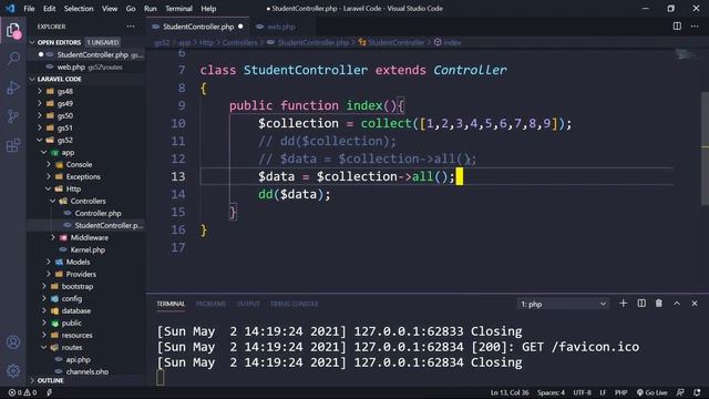 Collection in Laravel (Hindi) смотреть онлайн