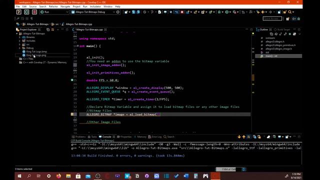 Game Dev with Allegro 5 - Bitmap смотреть онлайн