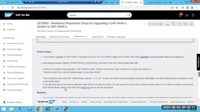 INFORMATION ABOUT - HANA 1.0 to HANA 2.0 CONVERSION смотреть онлайн