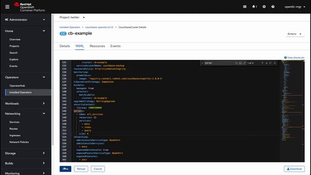 Couchbase Cluster demo with Red Hat OpenShift and Twitter смотреть онлайн