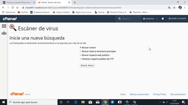 Herramienta AntiVirus en tu hosting Cpanel смотреть онлайн