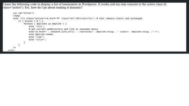 Wordpress: Set active class in a Php foeach смотреть онлайн