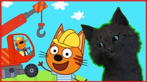 Три кота Стройка Дома для Супер кота ? Три Кота машинки и стройка! #4