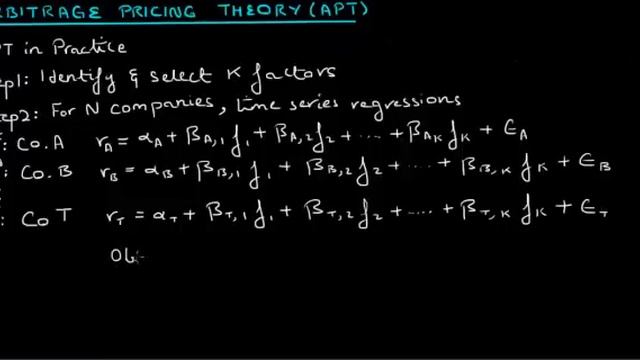 Arbitrage Pricing Theory (APT): Tutorial on Implementation смотреть онлайн