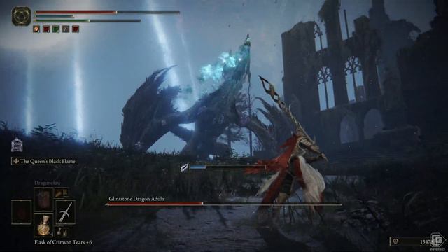 Elden Ring - Glinestone Dragon Adula Boss Fight смотреть онлайн