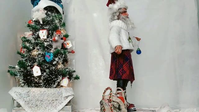 Авторская интерьерная кукла "Дед Мороз" смотреть онлайн