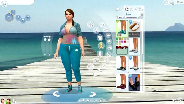 SIMS 4 "ФИТНЕС"-Создаем персонажей,обзор мебели^_^ смотреть онлайн