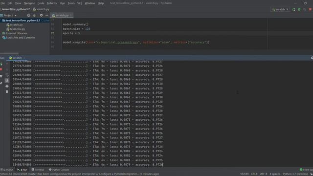Training MNIST dataset with CPU i7, 5 epoch in 1minute and 30 seconds. смотреть онлайн