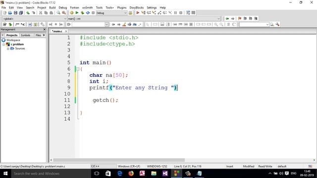 13: C program to Convert String to Uppercase without using Library function смотреть онлайн