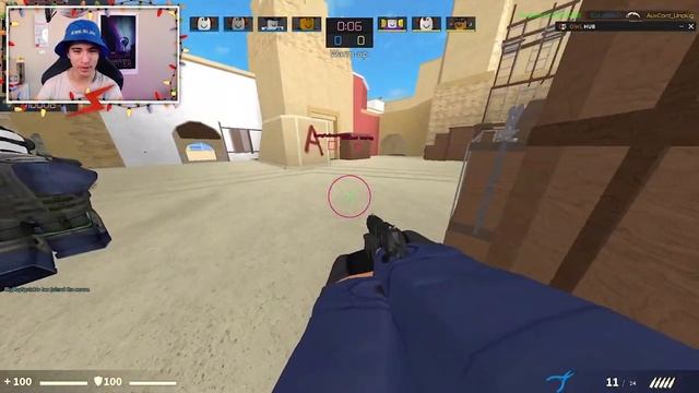 100% Headshots.. Roblox Counter Blox Exploit Hacker Gameplay (2023) смотреть онлайн